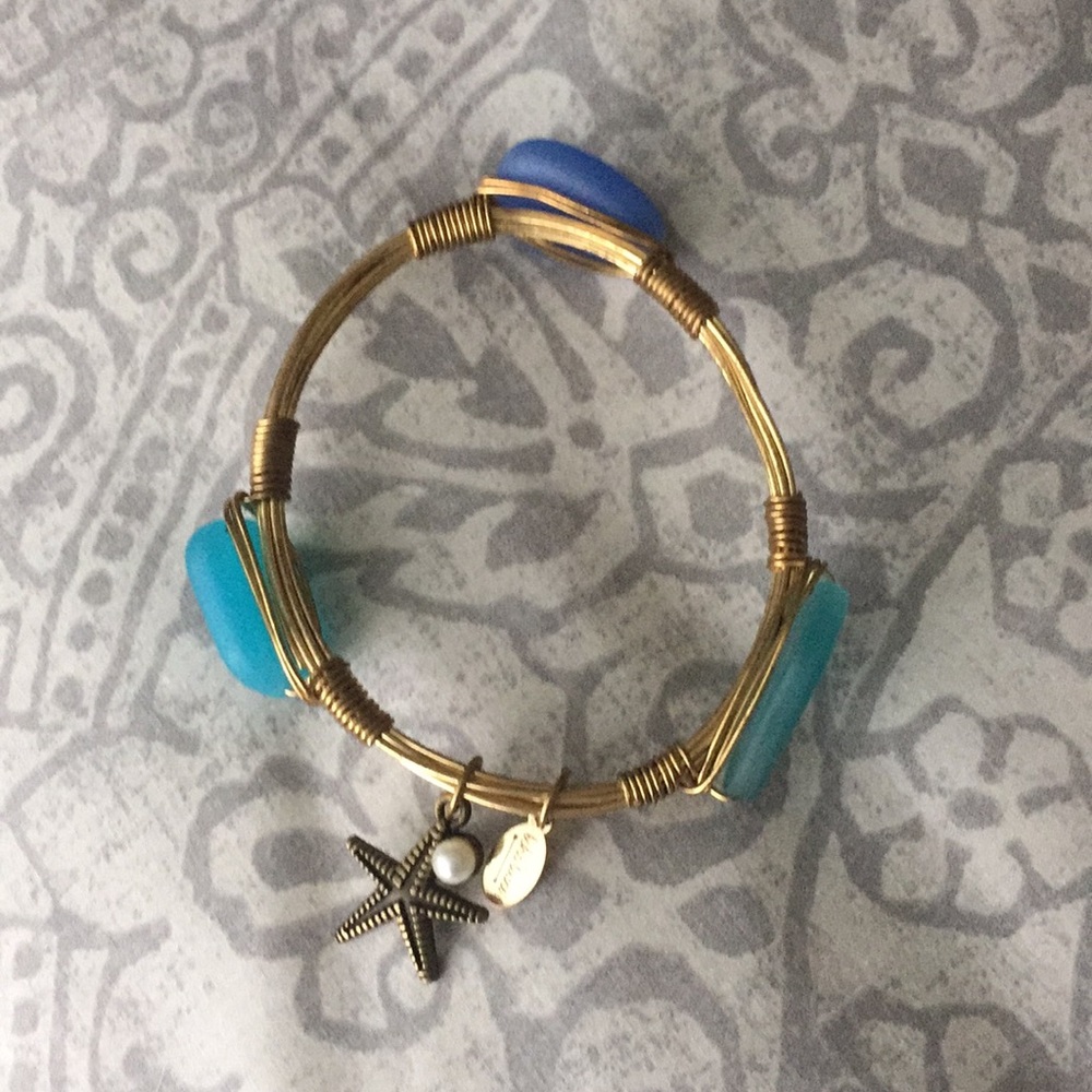 Red & blue bangle charm bracelets - Picture 4 of 8